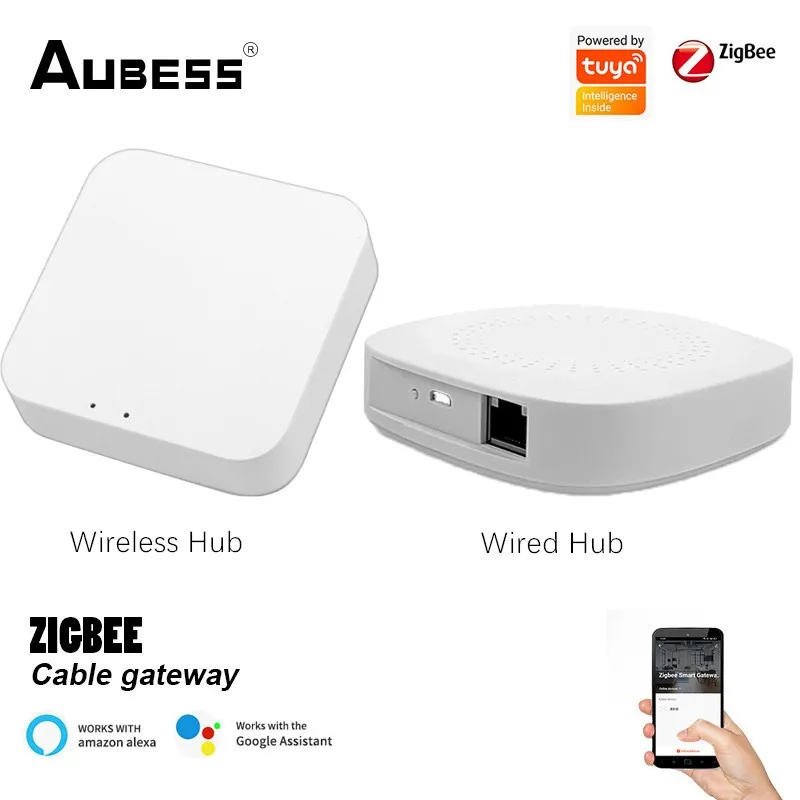 

Умный шлюз Tuya ZigBee, хаб для умного дома, мост, приложение для умного дома, беспроводной пульт дистанционного управления, работает с Alexa Google Home