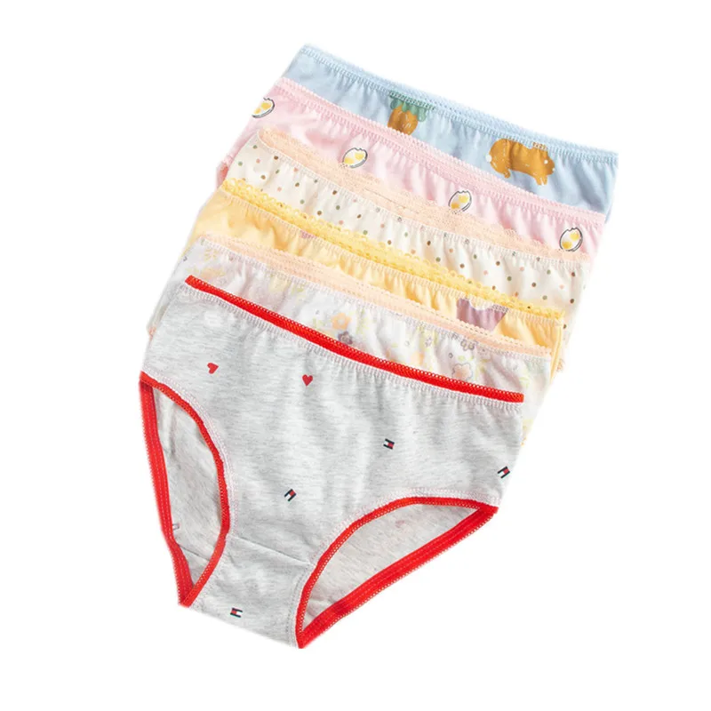 Нижнее белье для девочек 2 12 лет 100% хлопок шт./лот|kids underwear|briefs girlsunderwear kids |