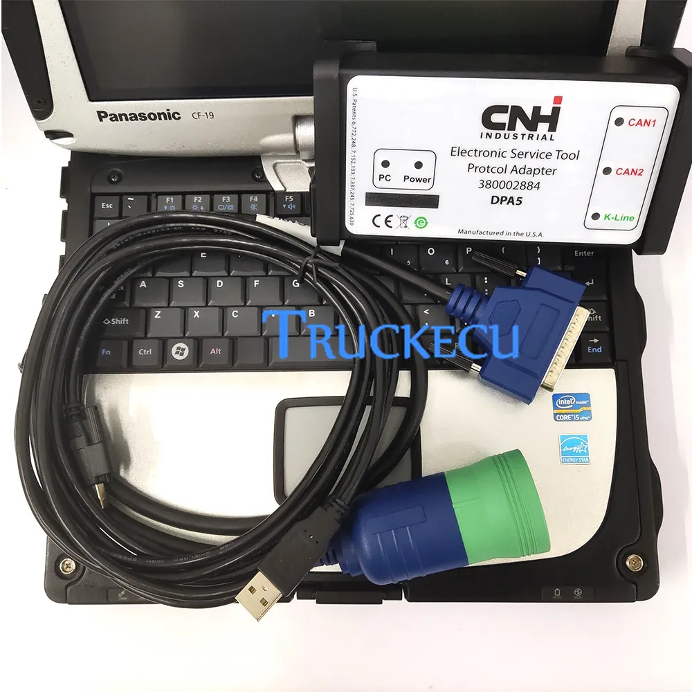

Electronic Service Tool (EST) diagnostic 380002884 for New Holland Agriculture tractor &Construction CASE/STEYR with cf19 laptop