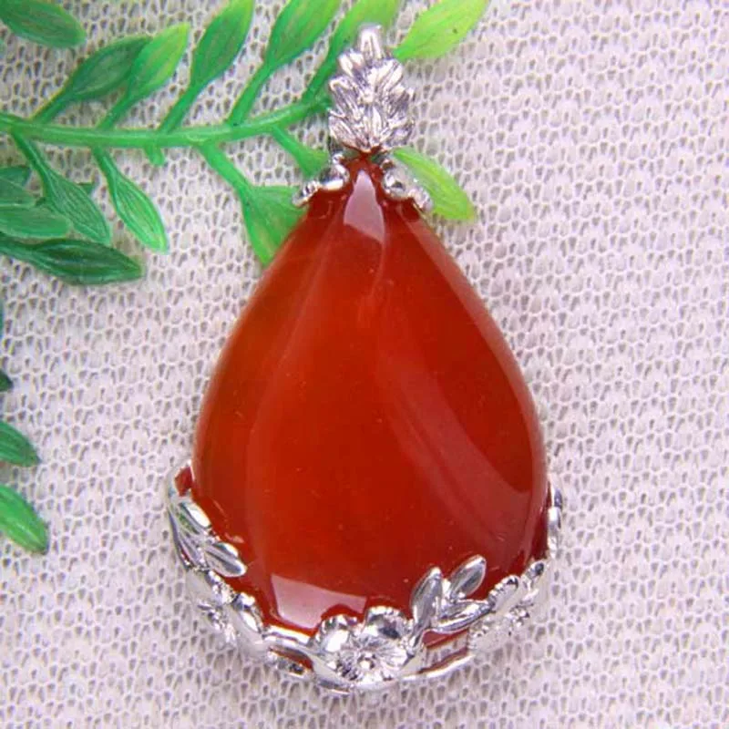 Tigereye Cristal Carnelian Teardrop Bead Image 4