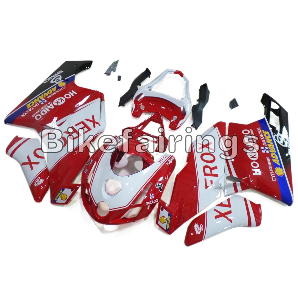 XEROX красный белый и черный снижает ABS Пластик обтекатели для мотоцикла поездок на