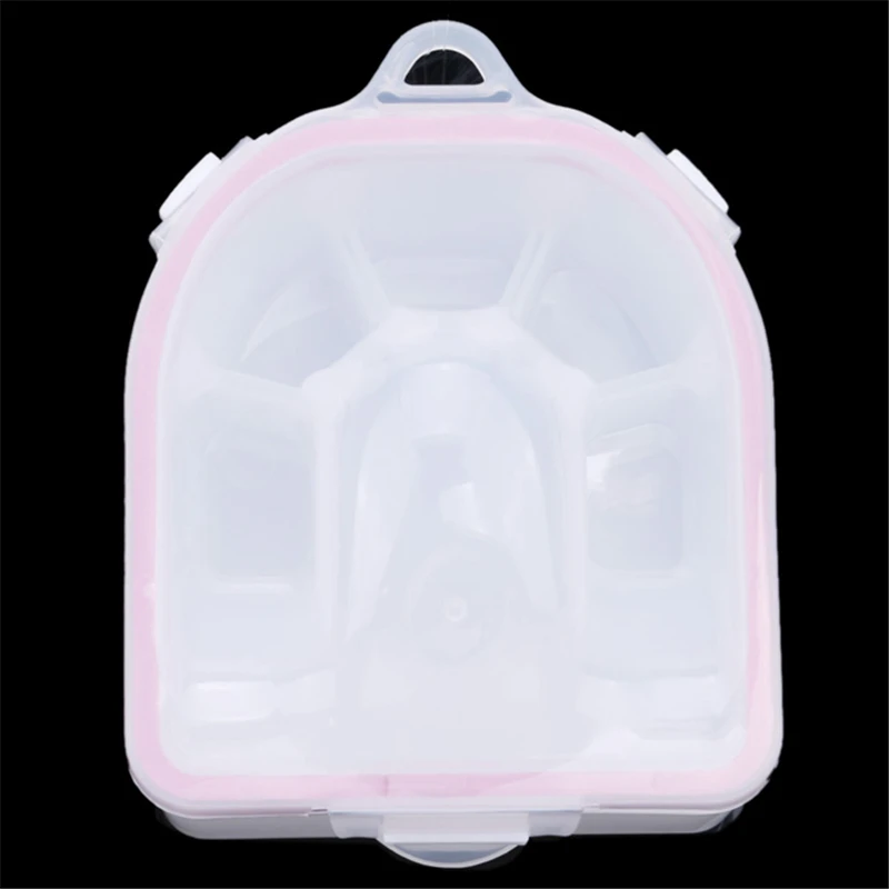 

Plastic Thicken Soaker Bowl Manicure Nail Art Gel Polish Remove Soak Tool Separate Fingers Soak Off Bowl Nail Polish Remover 1PC