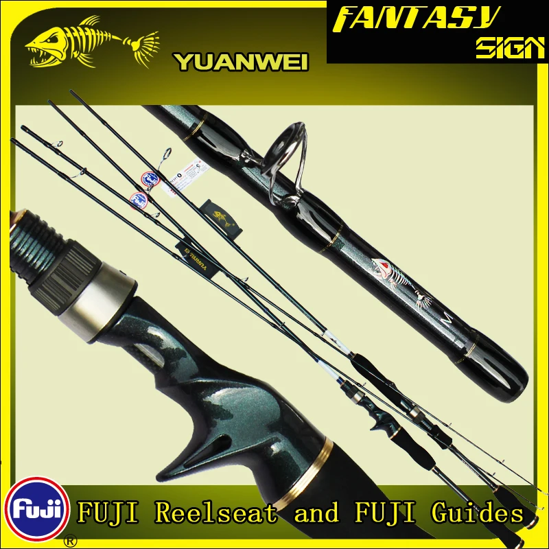 

YUANWEI 2 Secs Lure Fishing Rods 1.8m 2.1m 2.4m ML/M/MH Carbon Casting Rod Spinning Rod Pesca Olta Fishing Stick Baitcasting Rod