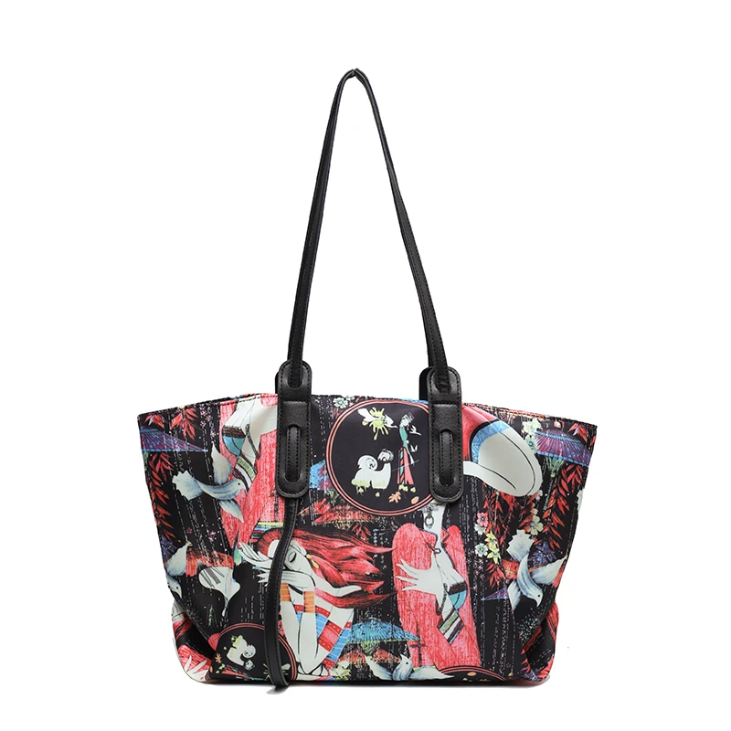 

Модная сумка для покупок через плечо, ретро тоут, женские сумки, женская дизайнерская кожаная необычная пляжная большая дешевая сумка, женс...