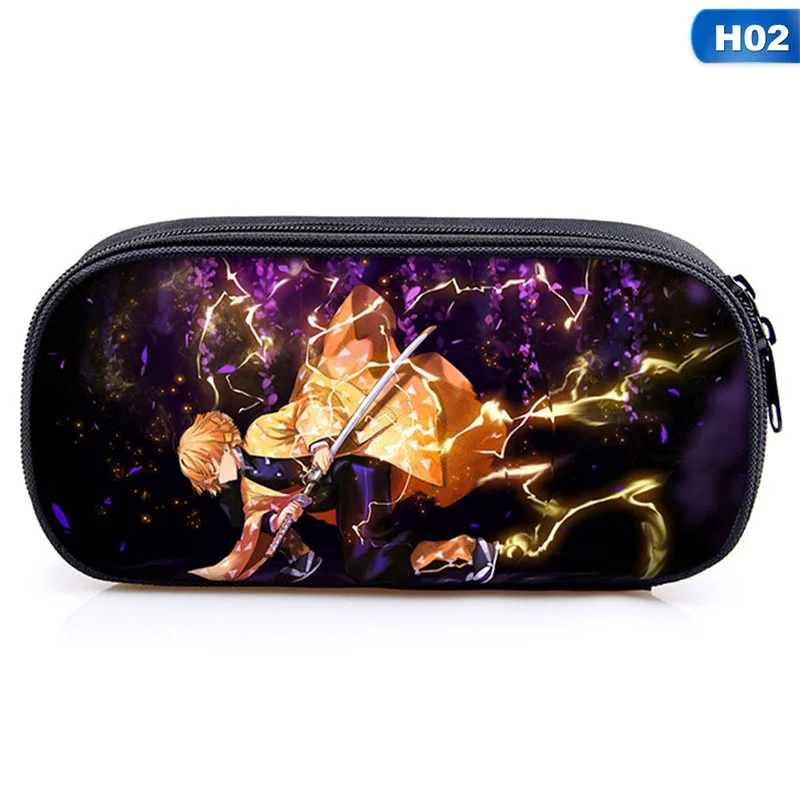 

Anime Students Pencil Bag Teenager Girls Boys Pencil Bag Demon Slayer: Kimetsu No Yaiba Pen Pouch Kids Supplies Stationery