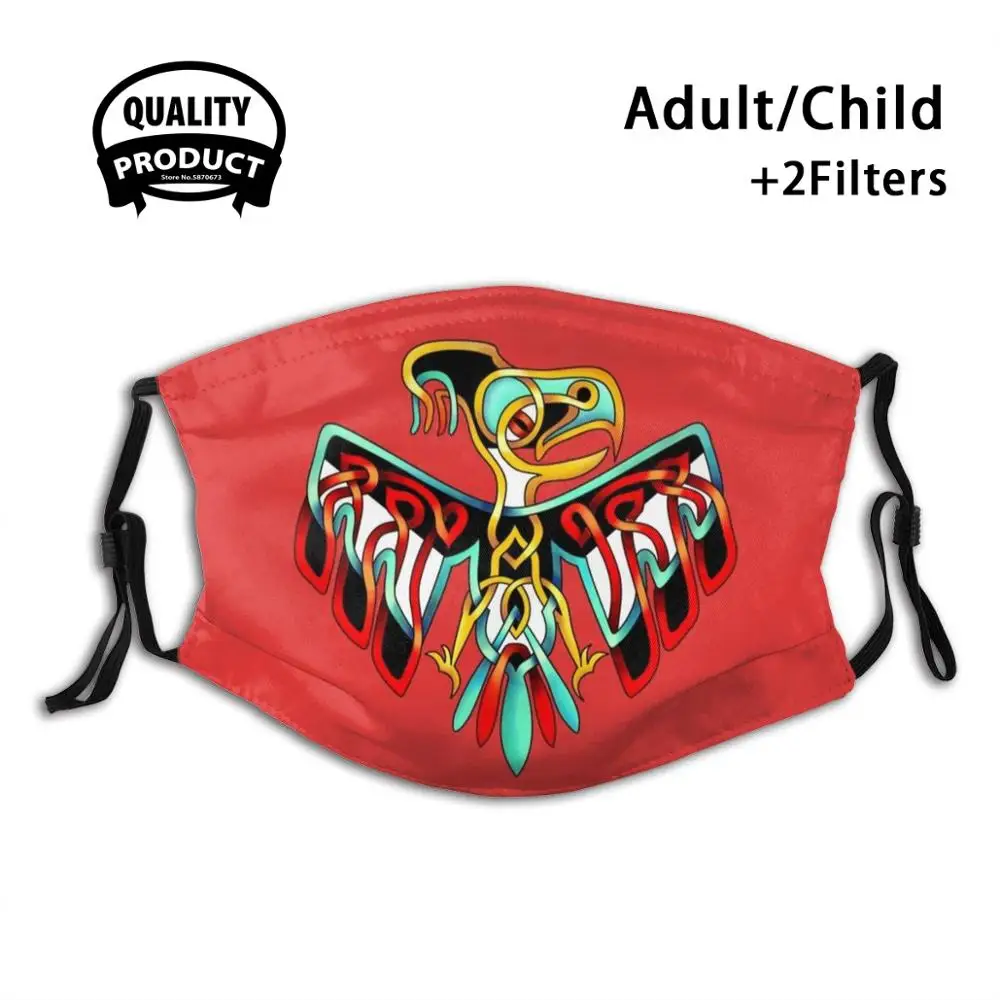 Удивительный дизайн Thunderbird самодельная маска для лица взрослых и детей Thun Rd Bird