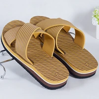 mazefeng brand sandals men leather slippers summer brand soft comfortable beach slippers men casual cross outdoor slides 38 45