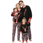Семейный пижамный комплект, Рождество 2021, одежда для мам, отцов, детей, Семейный комплект, новогодние костюмы