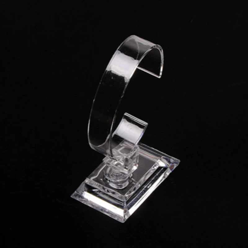 1 шт прозрачный акриловый браслет часы Дисплей держатель дугообразных C-модель