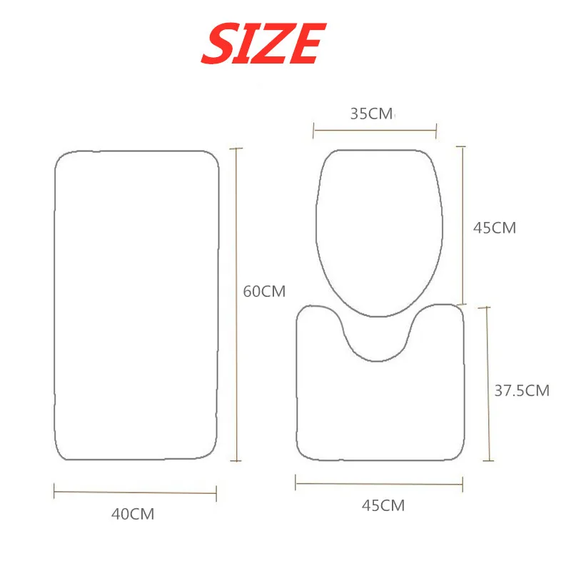 

Starfish Turtle Toilet Three-piece Door Bathroom Carpet Waterproof Bathroom Carpets Toilet Seat Cover Floor Mat Bathroom Decor