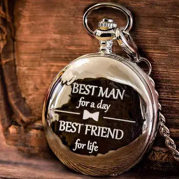 Best Man Gifts for Wedding I Best Man Proposal Gift -"Best Man for a Day" Pocket Watch I Will You Be My Best Man Gifts 1
