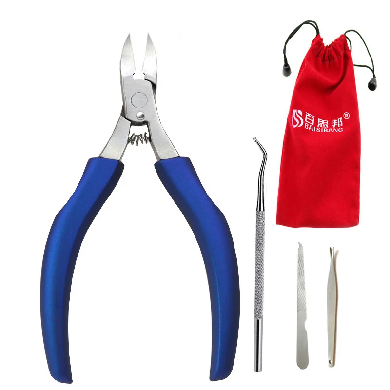 

New Toenail Scissors Pedicure Nail Tools Correction Tool Set Nail Scissors Cuticle Nipper Sharpener Machine Best Cuticule Cutter