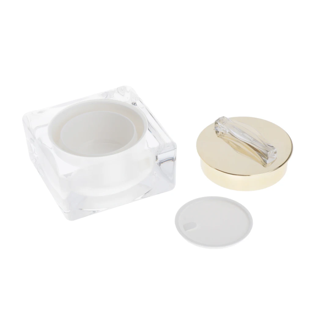 

Empty Makeup Cosmetic Lotion Cream Jar Pot Travel Emulsion Salves Container
