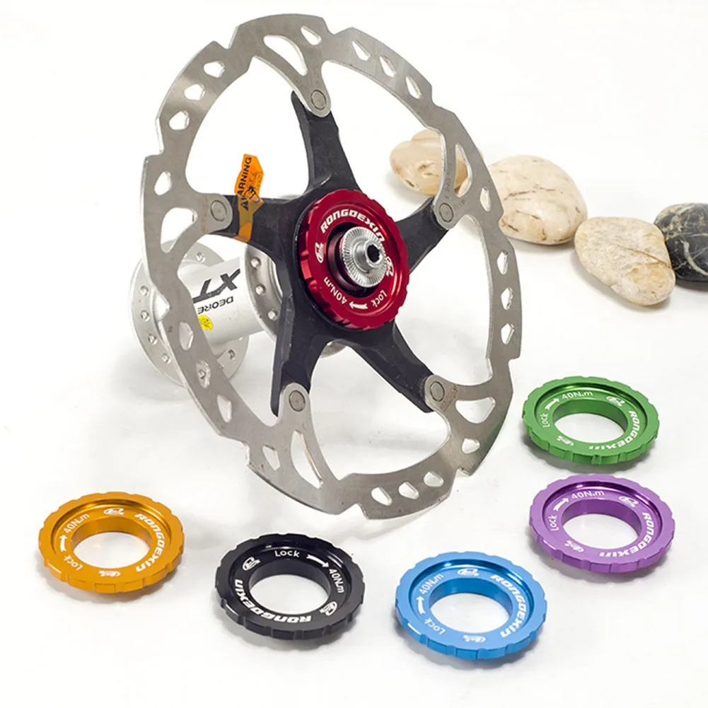 

Bike Hub Disc Brake Adapters MTB Cycling Centerlock Rotor Conversion Hub Middle Lock Cover Turn Six Nail Disc Conversion Cover