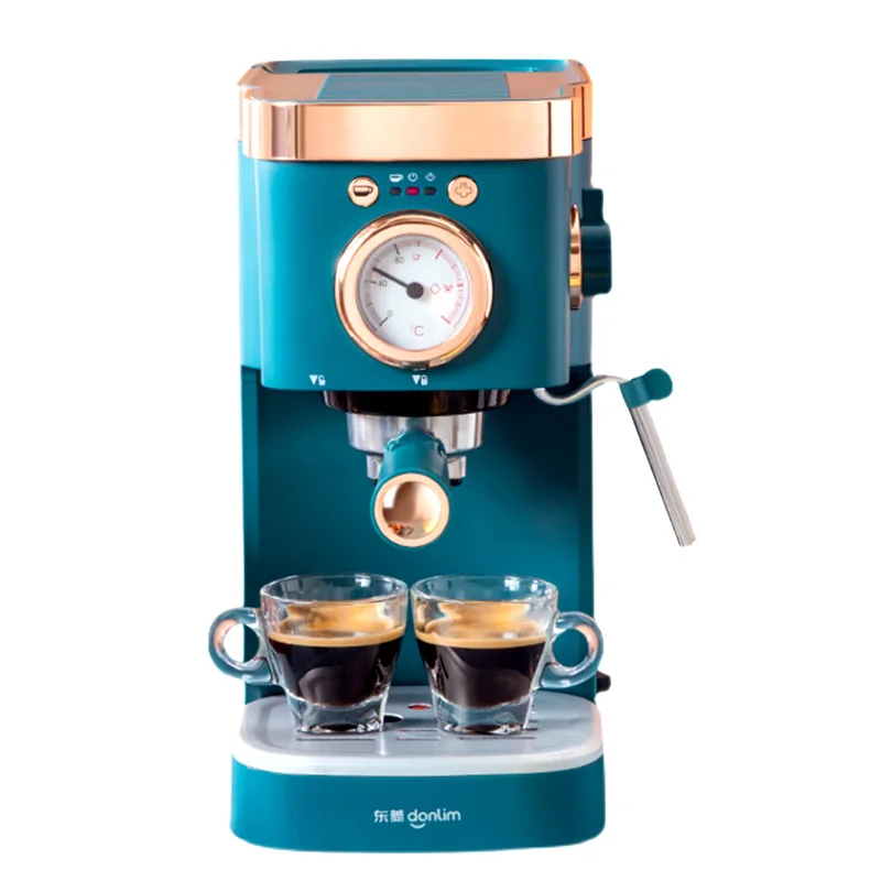 

20Bar Italian Coffee Machine Espresso Coffee Maker Semi Automatic with Visual Pressure Dial Steam Milk Frother