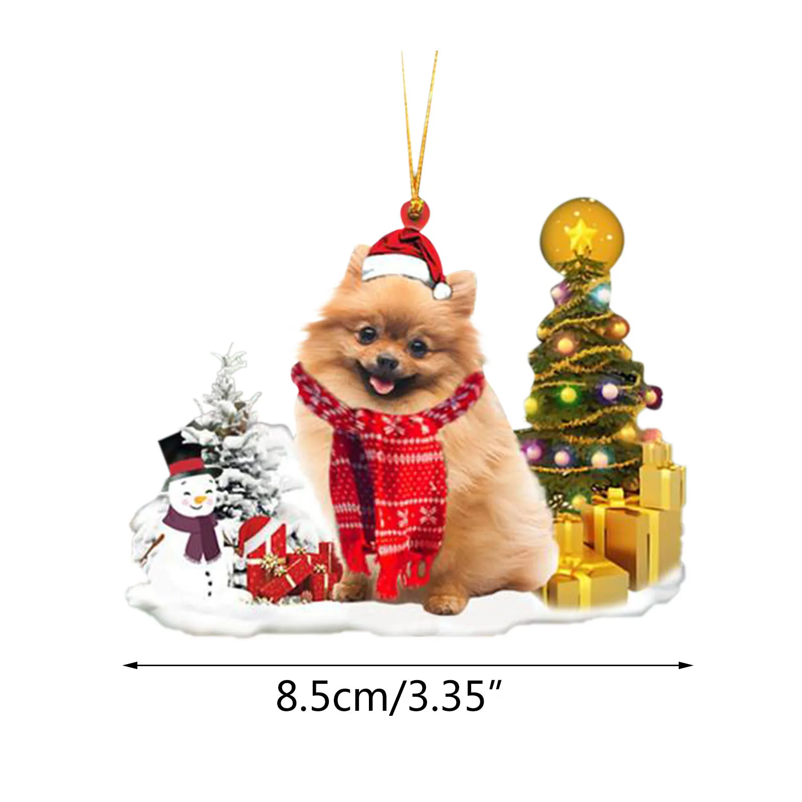 

2022 1PC Dog Snowman Ornament Christmas Tree Hanging Decoration Christmas Pendant Craft New Year Xmas Decor Home Party Supplies