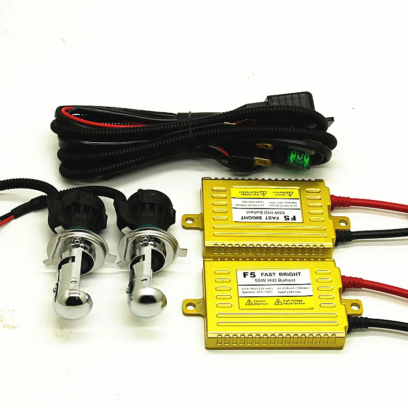 AFAECAR 12V H4 HI LO луч h4 3 комплект ксеноновых фар Высокопрочная конструкция 4300k 6000k 8000k