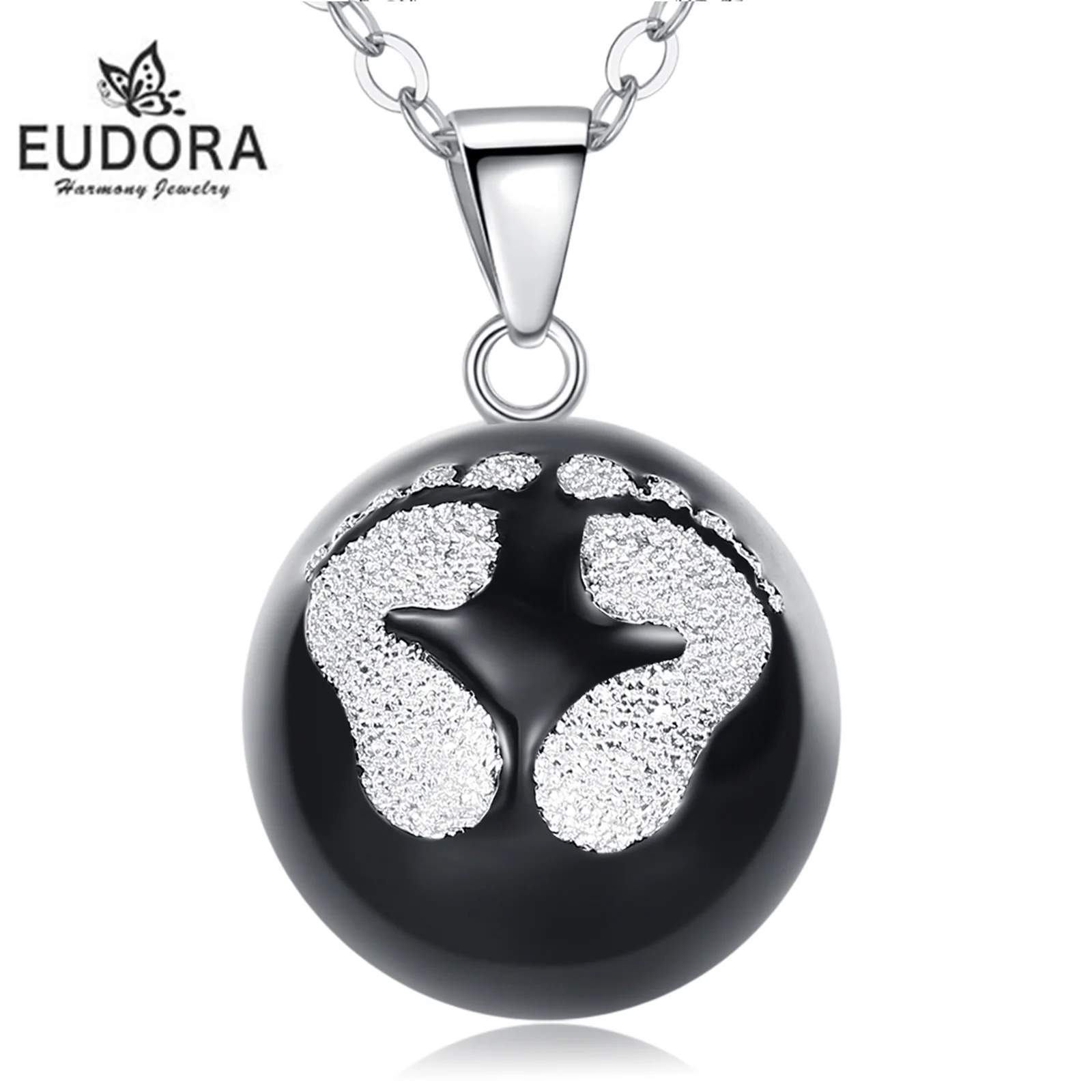 

Eudora 20 мм Гармония бола шарик ногтей песок для беременных колокольчик шар для ребенка ангел вызывающий бола кулон ожерелье для женщин
