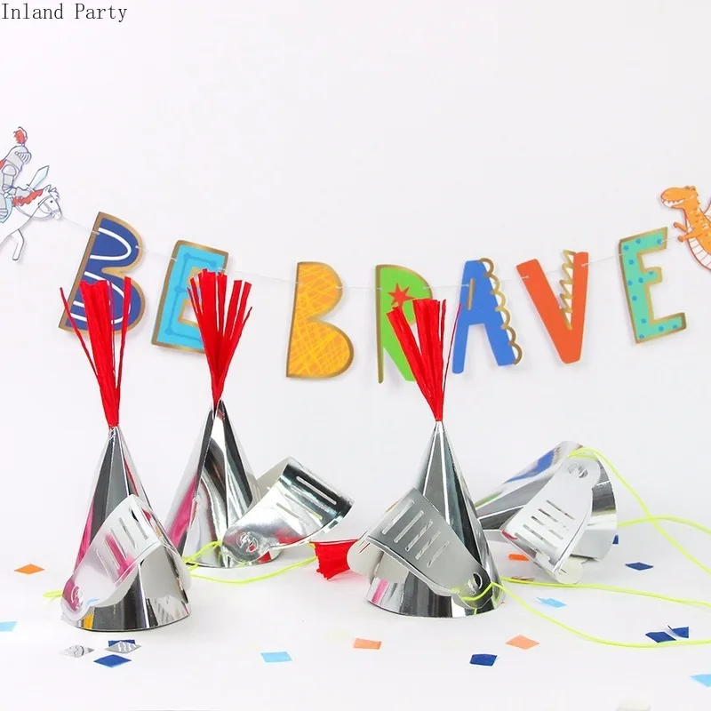 4 шт. рыцарская шляпа для новорожденных 1 год|Украшения своими руками вечеринки| |