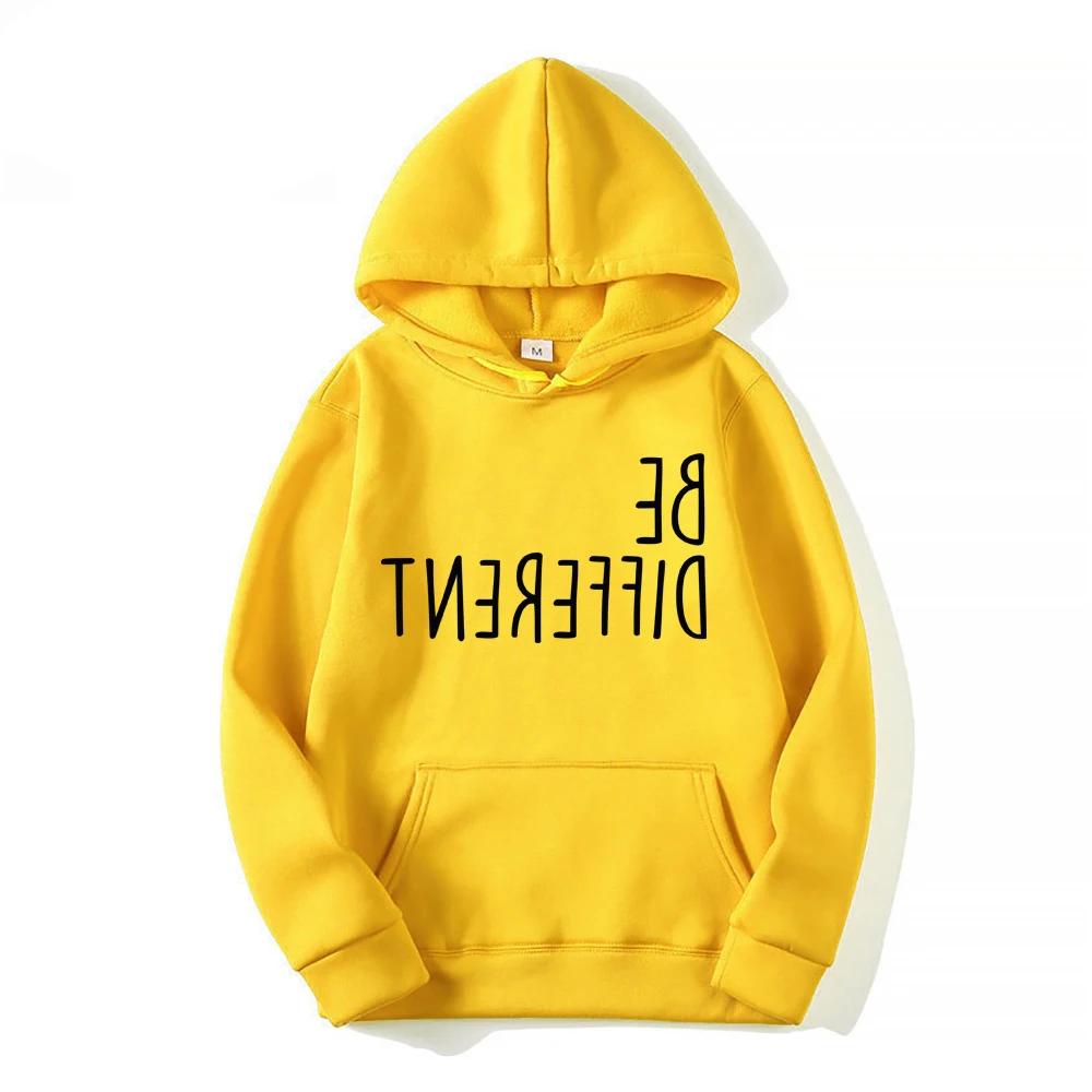 Смешные Толстовки со слоганом и надписью Be Different хипстерский свитшот в стиле