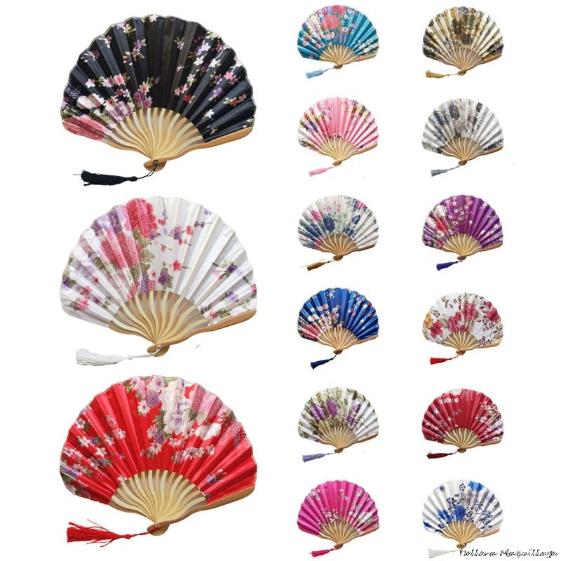 

Chinese Classic Folding Fan Hand Held Fan Bamboo Paper Folding Fan Party Wedding Decor Vintage Bamboo Folding Hand Fans