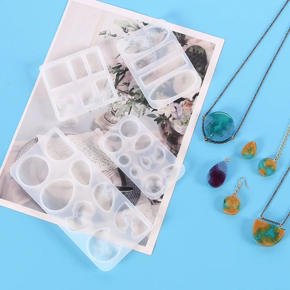 

Handmade Island Mountains Epoxy Resin Silicone Molds Dried Flower Epoxy Resin Mould Decorative For DIY Pendant Jewelry Making