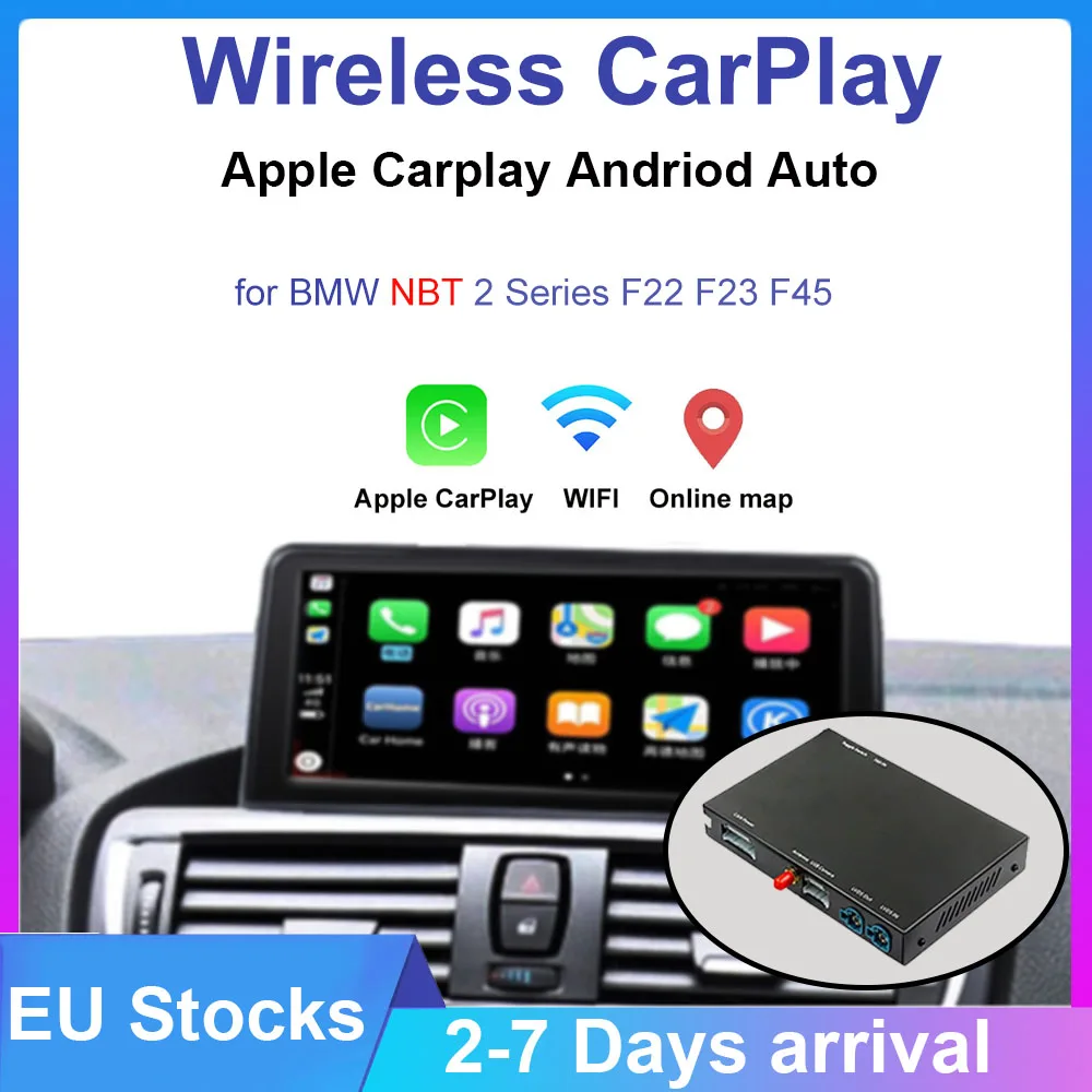 

Беспроводной Автомобильный плеер для BMW серии NBT 2 F22 F23 F45 2011-2016 NBT с Android Mirror Link AirPlay