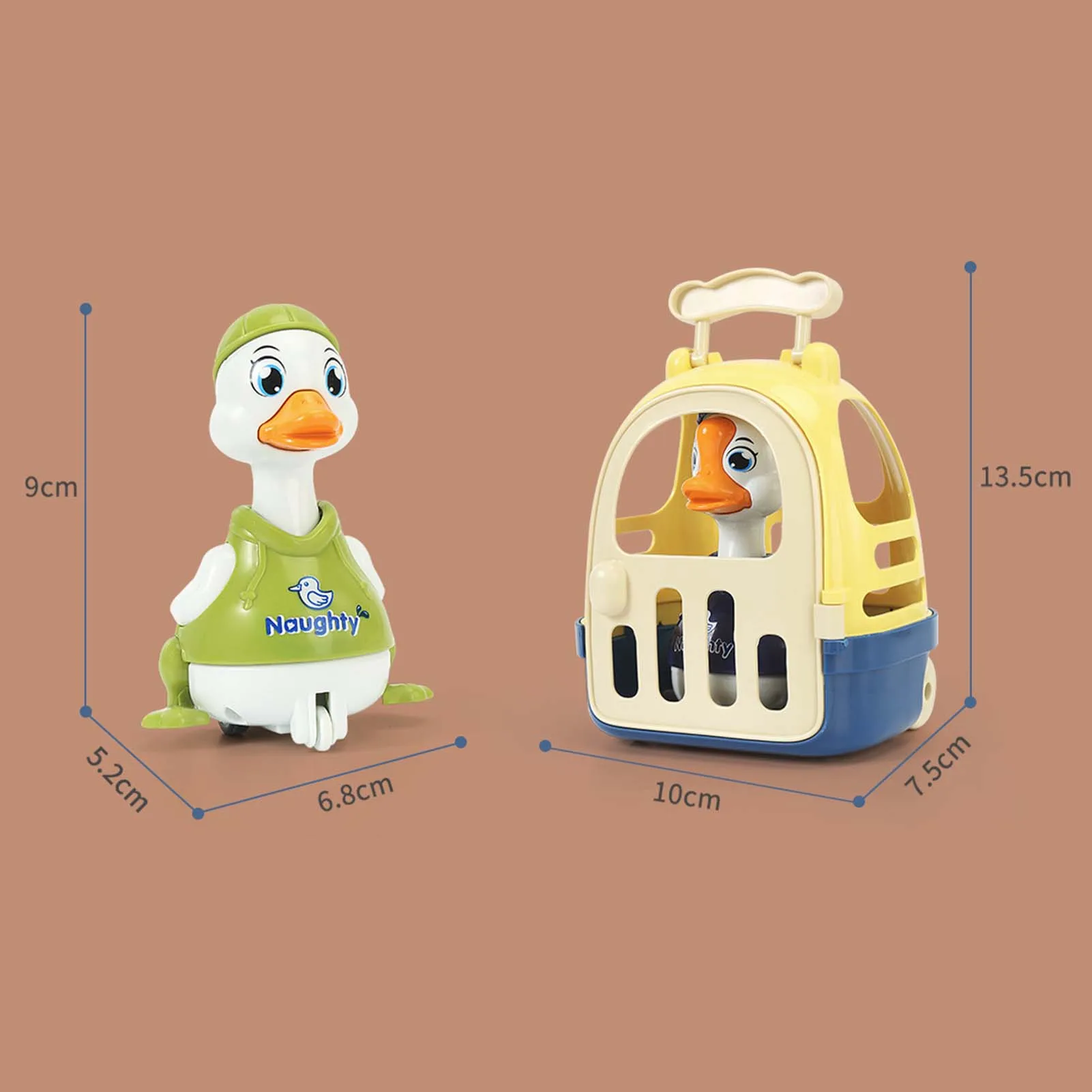 

Baby Friction Car Rattle Toy Cute Pull Back Stunt Car Duck Press Model Cartoon Push Scooter Toy Gifts For Children