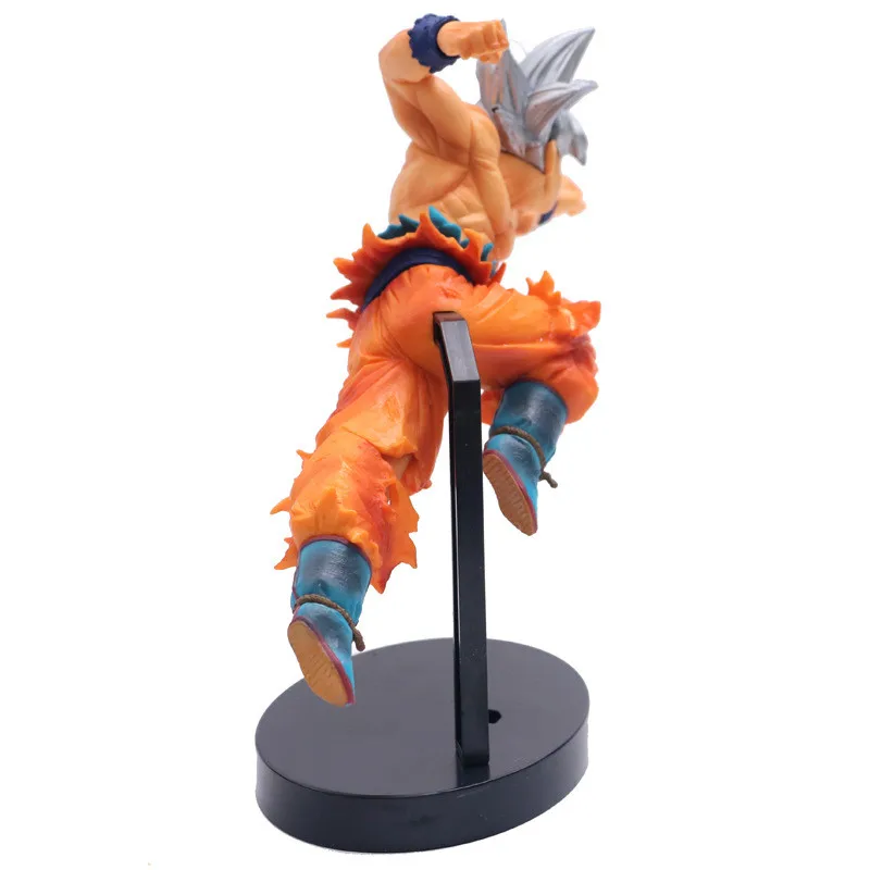 Серебряные волосы DBZ Goku Super Saiyan наклонный Дырокол Ver. Ограниченная 18 см фигурка