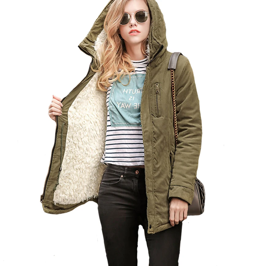 Женские парки зимние пальто с капюшоном утепленная хлопковая теплая Женская