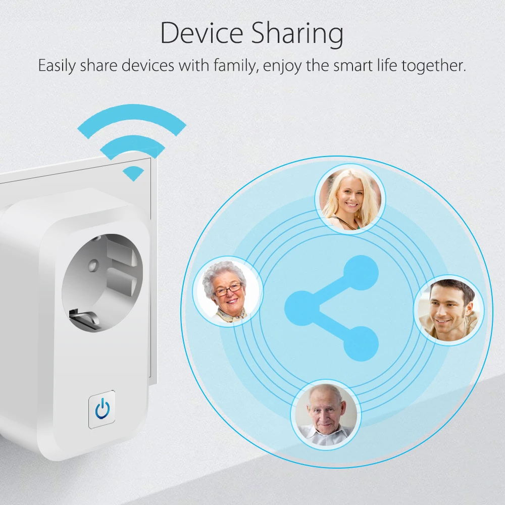 Умная розетка с Wi Fi 16 А монитором питания|Умные розетки| |