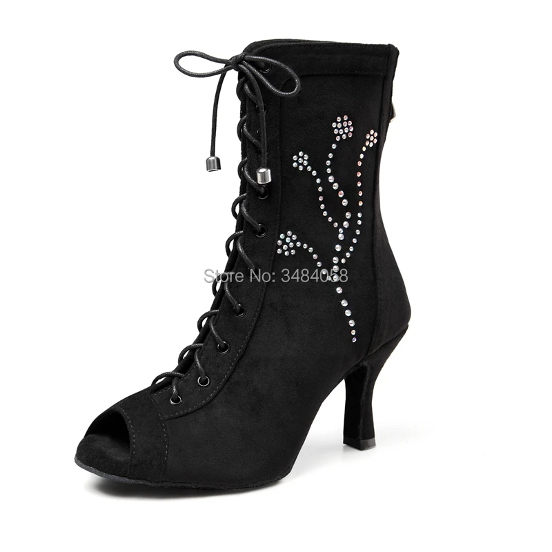 Женские танцевальные сапоги Наташи для взрослых черные туфли выступлений