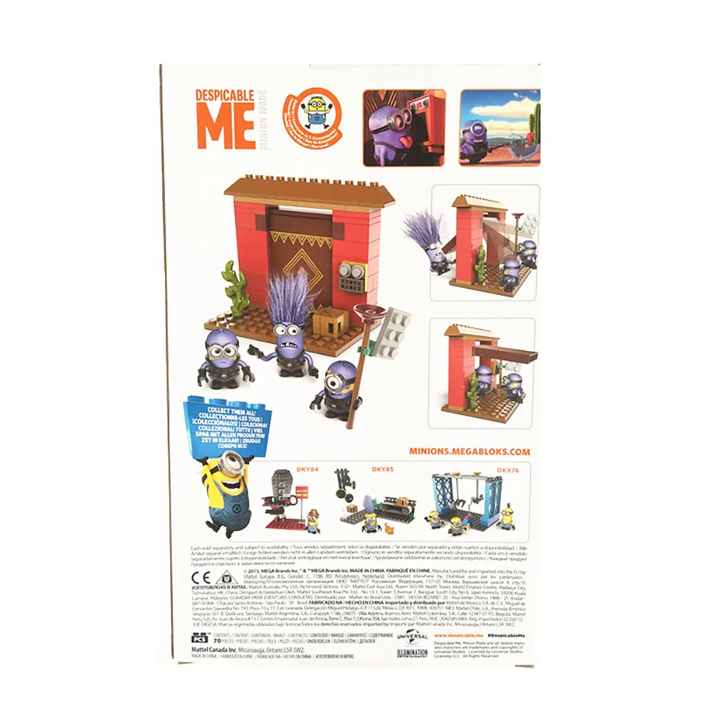 

70pcs MAGE Despicable Me Minions Fortress Break In (DKX77) Family Fun Building Blocks Kids Toys Gifts