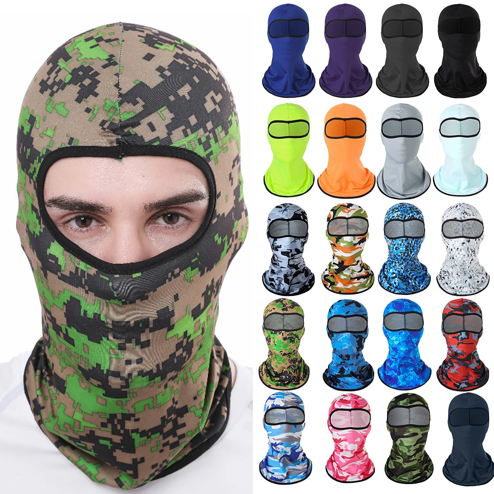 

Multicam Camouflage Balaclava Full Face Scarf Wargame Cycling Hunting Army Bike Military Helmet Liner Tactical Airsoft Cap