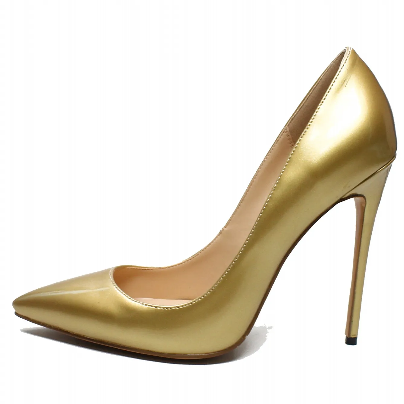 Туфли-лодочки женские из овечьей кожи на высоком каблуке 12 см | Обувь