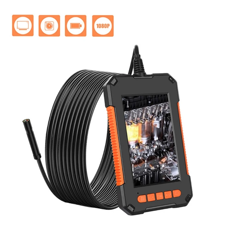 

2/5/10 Meters 4.3 Inch 1080P Waterproof Endoscope Camera Portable Handheld LCD Display Screen 8LEDs Inspection Endoscope