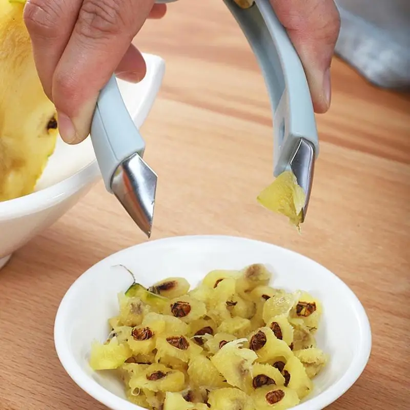 1 шт. креативная Овощечистка для глаз из ананаса стальная практичное
