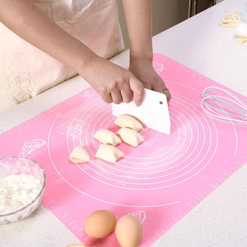 50x40CM Non-Stick Silicone Baking Mat Pad Sheet Glass Fiber Rolling Dough Cookie Macaron Pastry Tools | Дом и сад