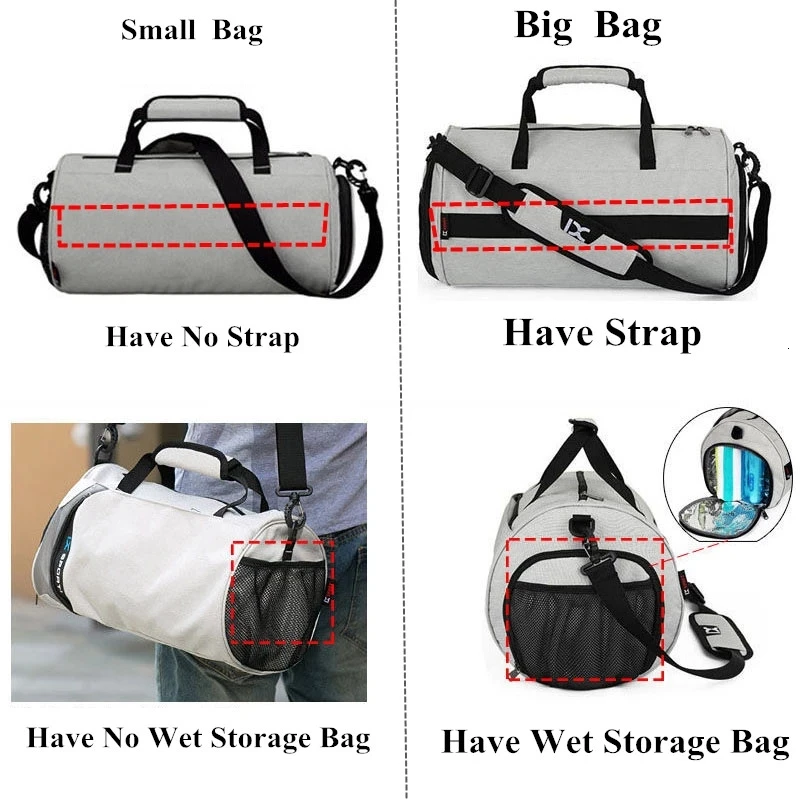 Men Gym Bags For Fitness Training Outdoor Travel Sport Bag Multifunction Dry Wet Separation Bags Sport -40