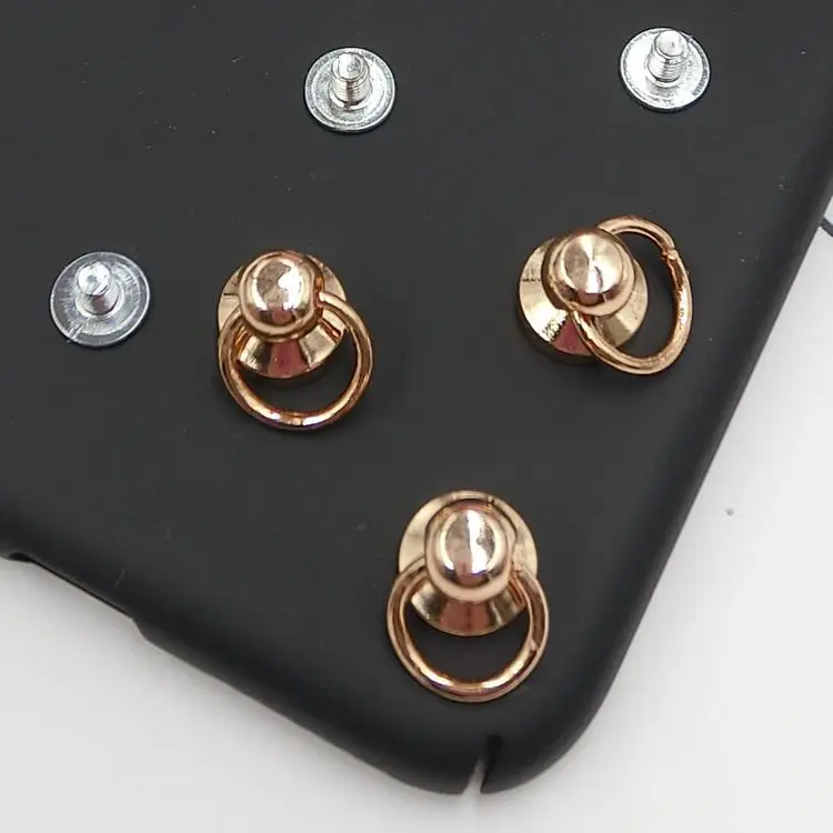 diy mobile phone shell material screw anti fall bracelet hanging ring handmade alloy jewelry screw buckle accessories free global shipping