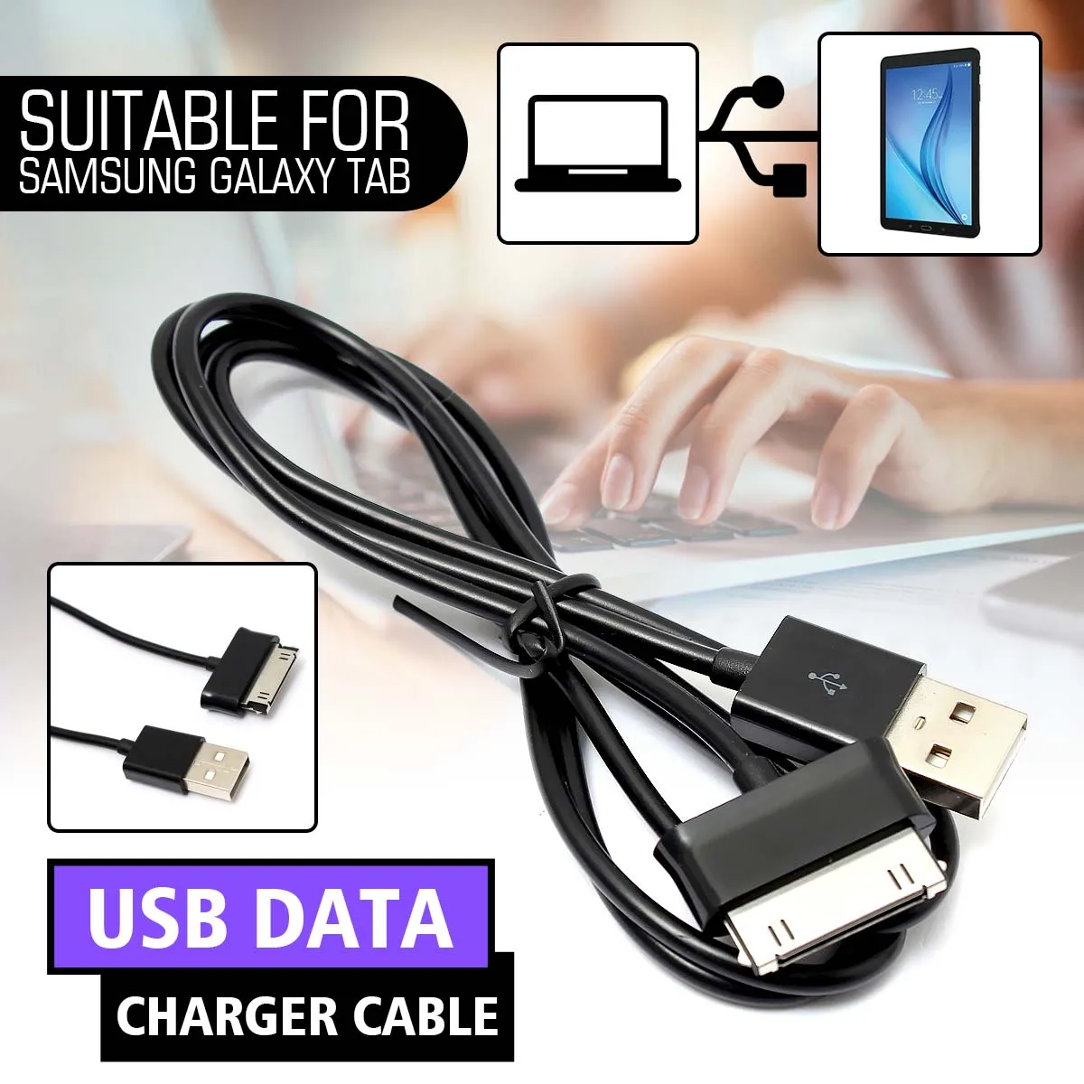 USB кабель для зарядки и передачи данных 100 см Samsung Galaxy Note 10 1 N8010 вкладка планшета