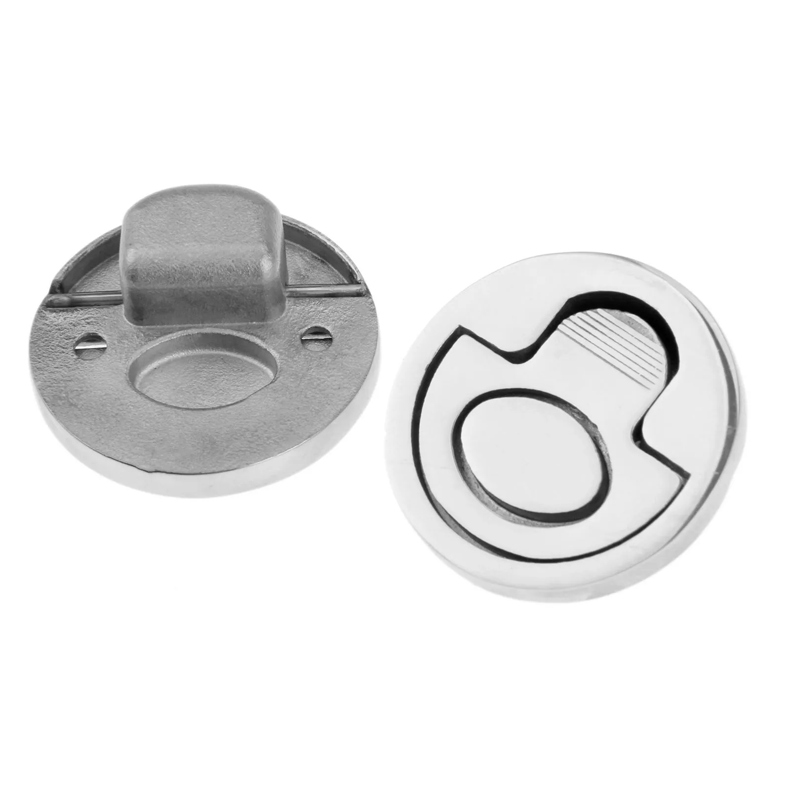 

4Pcs Marine 316 Stainless Steel Round Hatch Cabinet Pull Handle Flush Lifting Ring Hatch Locker Latch Caravan Boats Hardware