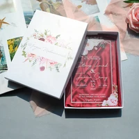 sample transparent acrylicmirror cardblack wedding invitationsbirthdaymenu invitation high quality uv printing eco friendly