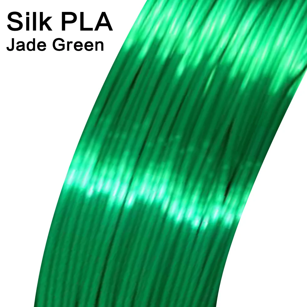 SILK-Jade Green Noulei 3d Ручка 10 метров блестящая PLA 1,75 мм 3d принтер нить шелковая текстура на ощупь материалы для печати 3 ручки нити - Цвет: SILK-Jade Green