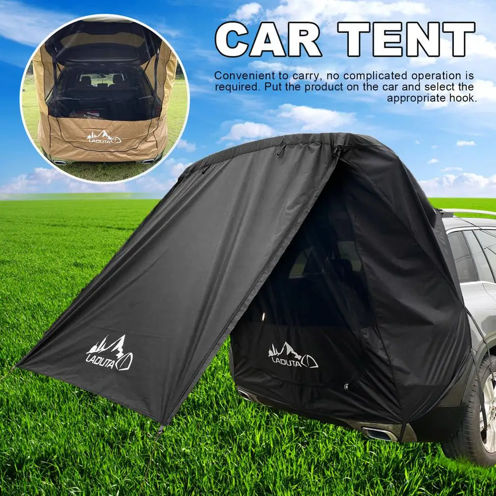 Фото 2021 Автомобильный багажник палатка Солнцезащитный непромокаемый тент для