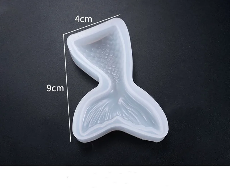

2021 Hot Mermaid Tail Fondant Cake Moulds Silicone Cake Decorating Baking Handmade Soap Mold Fish Fork Tail Sugar Craft Molds