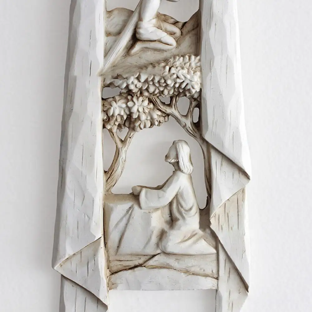 

Wall Pendant Lightweight Anti-scratch Delicate Decorative Sturdy Resin Cross Craft Hanging Pendant Ornament for Daily Used