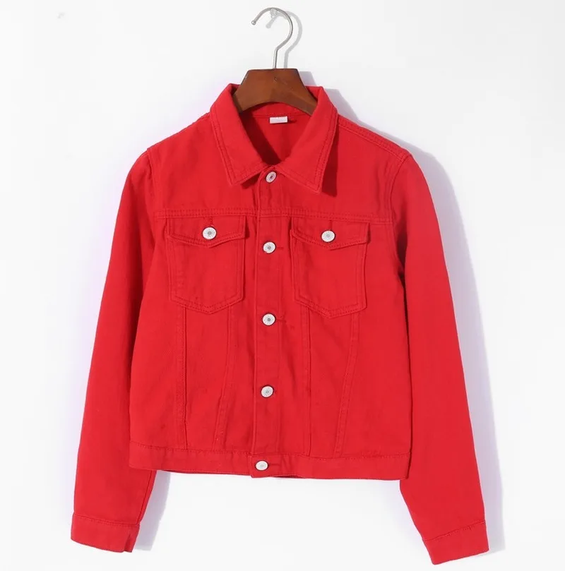 

2020 Spring Autumn NewDenim Jackets Women Basic Coats Fashion Female Long Sleeve Solid Wild Casual Outerwear Denim Coats jacket