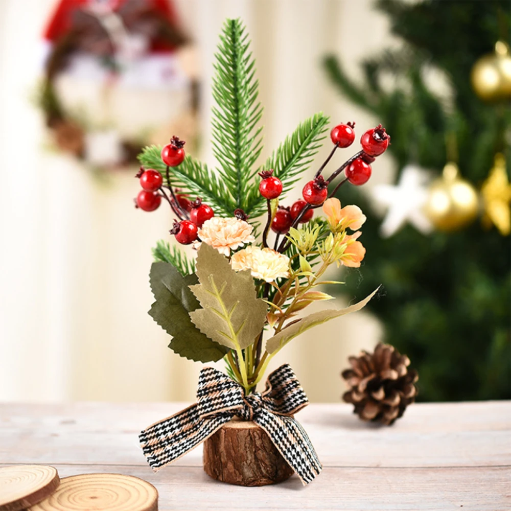 

Маленькие украшения, окно, Мини Рождественская елка, подарки, имитация цветов, искусственные растения, искусственная трава, сосна