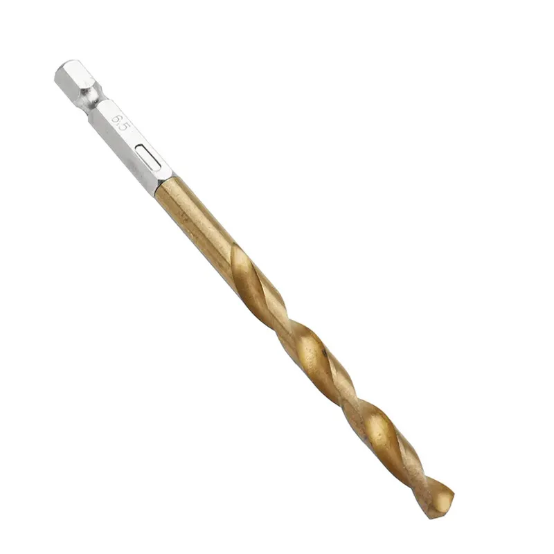 13 шт./лот быстрорежущей стали HSS набор сверл с титановым покрытием 1/4 шестигранный